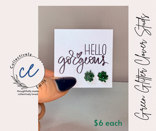 Clover Stud Earrings (Acrylic)