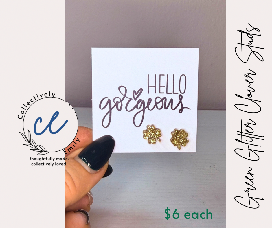 Clover Stud Earrings (Acrylic)