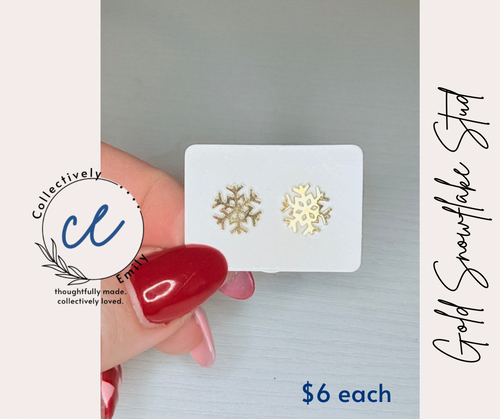Snowflake Stud Earrings